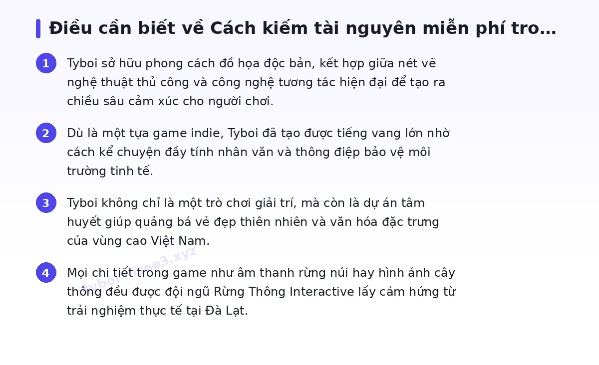Những điều cần biết về tyboi
