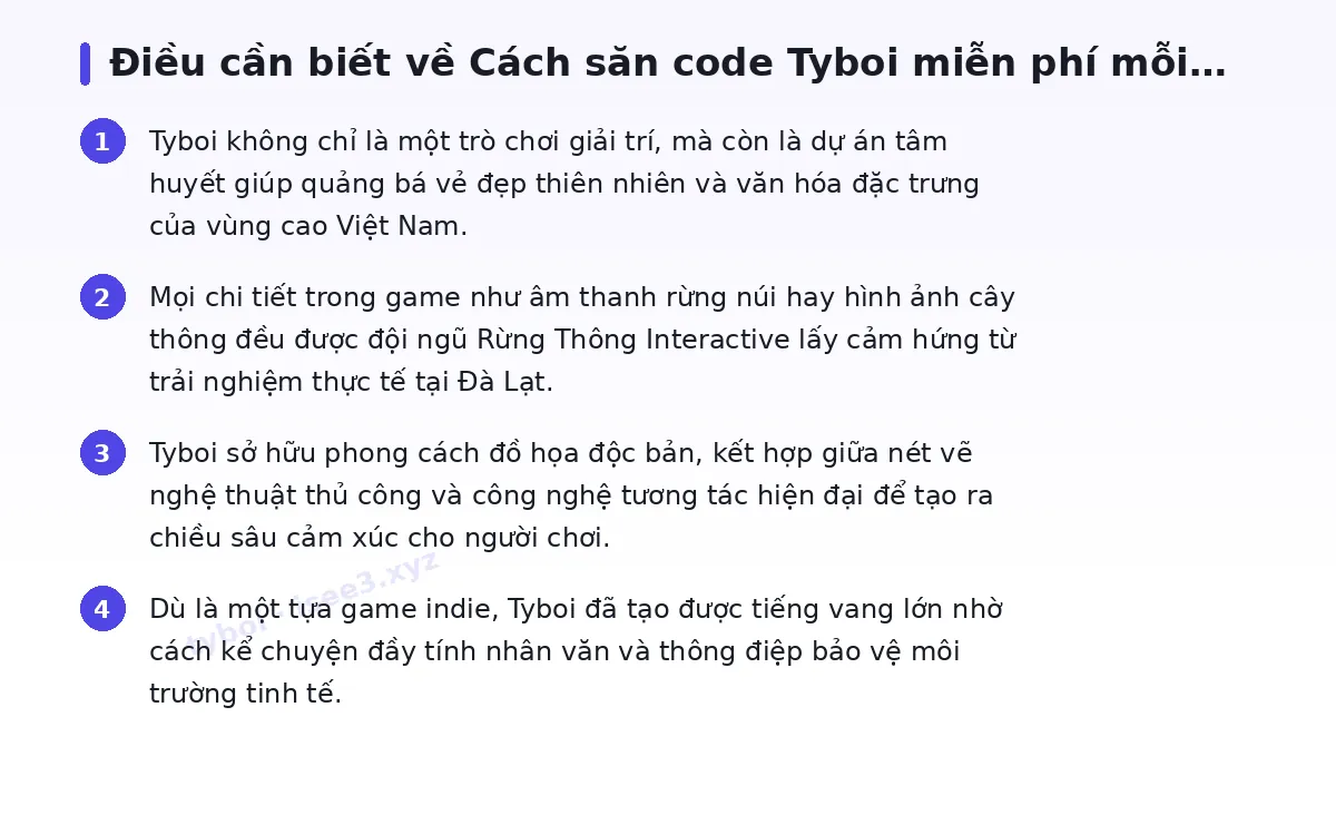 Những điều cần biết về tyboi