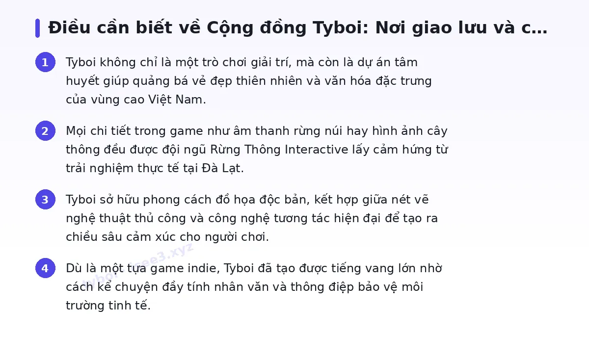 Những điều cần biết về tyboi