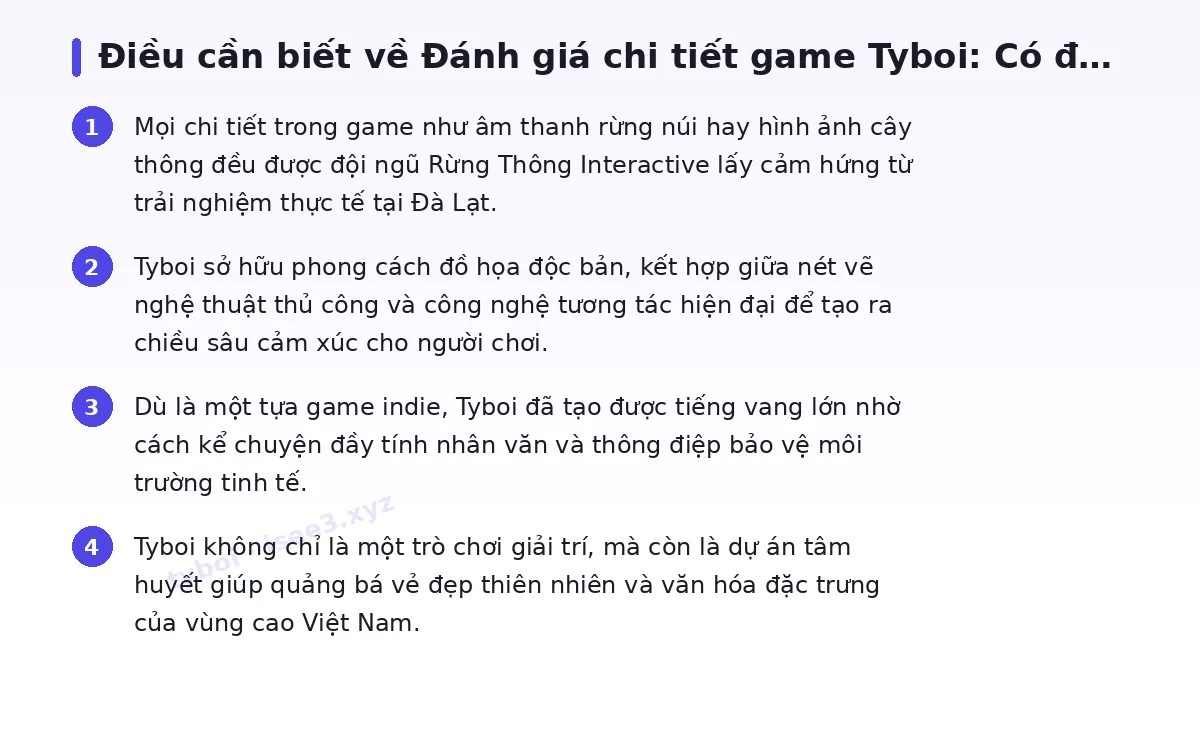 Những điều cần biết về tyboi