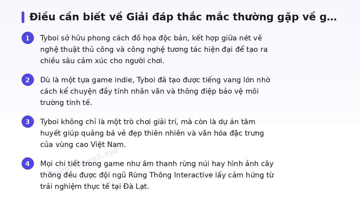 Những điều cần biết về tyboi