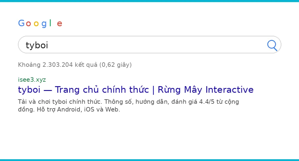 Cách tìm tyboi trên Google