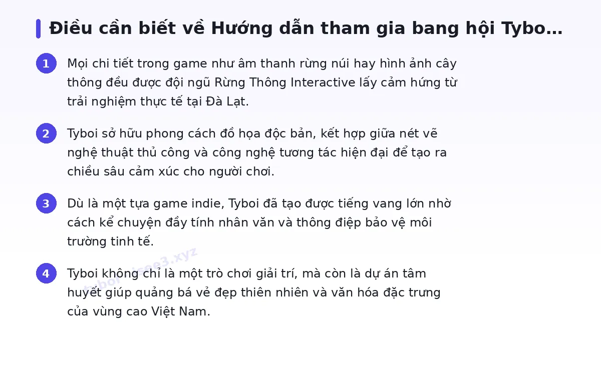 Những điều cần biết về tyboi