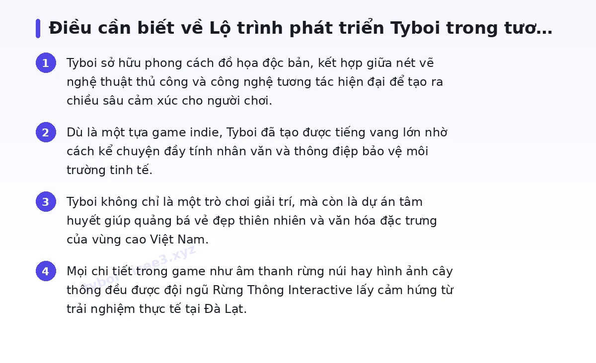 Những điều cần biết về tyboi
